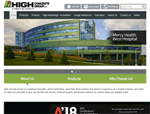 Tablet Screenshot of highconcrete.com